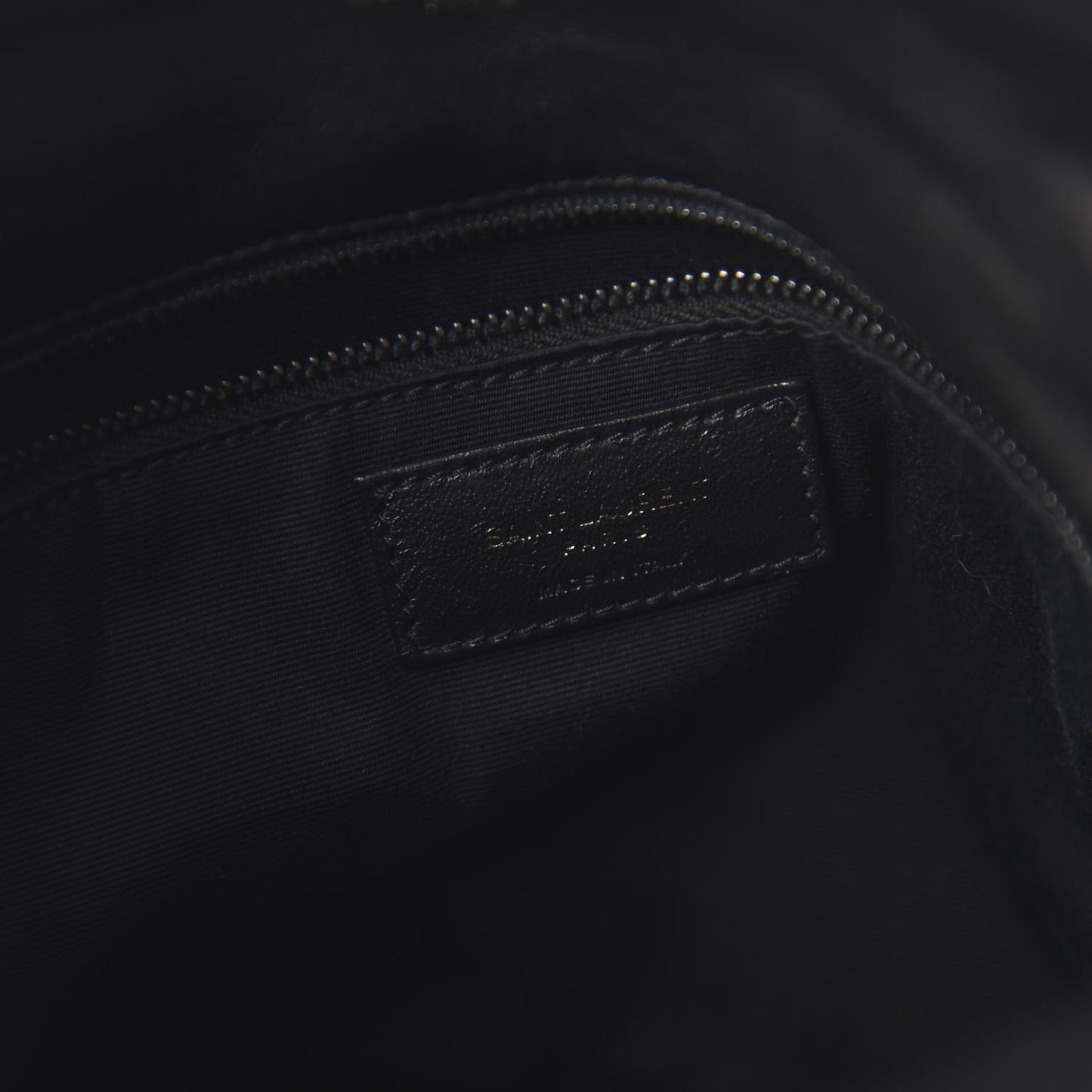 Lambskin Quilted Medium Loulou Puffer Monogram Chain Satchel Black