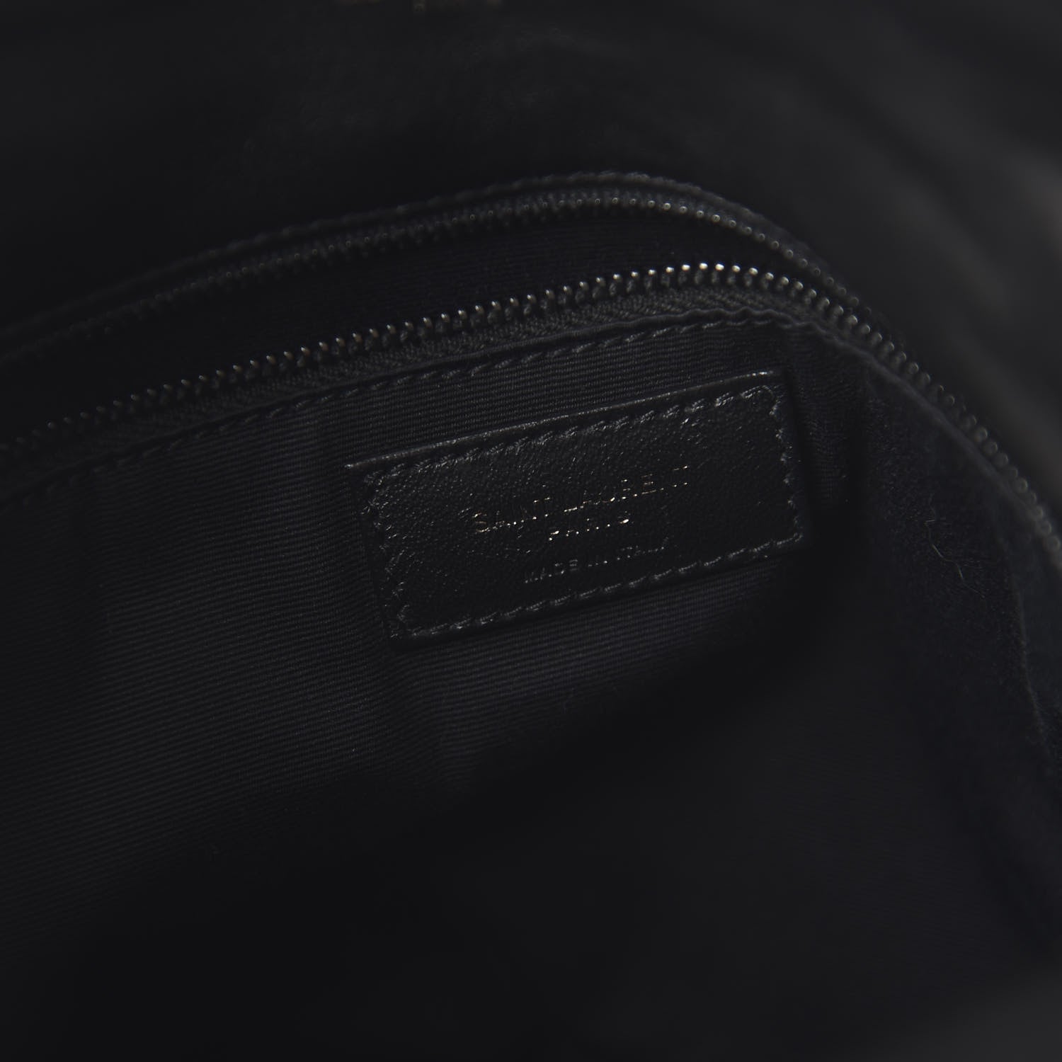 Saint Laurent Lambskin Quilted Medium Loulou Puffer Monogram Chain Satchel Black 8 of 9