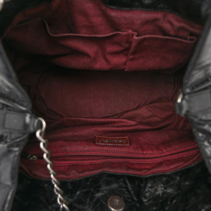 Chanel Iridescent Calfskin Quilted Large In The Mix Tote Black 5 of 11