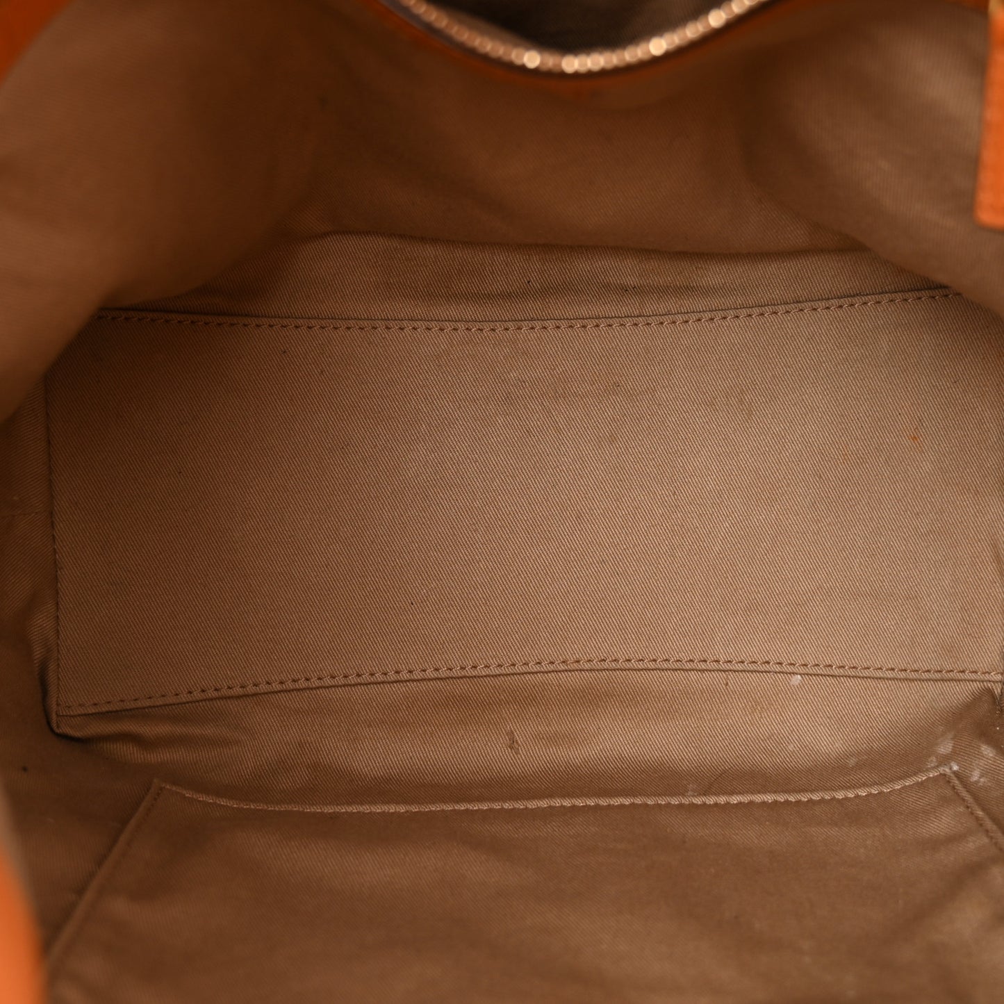 Visetos Small Soft Berlin Drawstring Bucket Bag Cognac