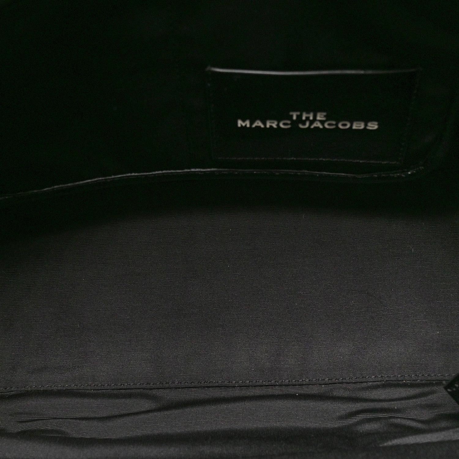 Marc Jacobs Shiny Calfskin Faux Shearling Large The Traveler Tote Bag Black 5 of 9