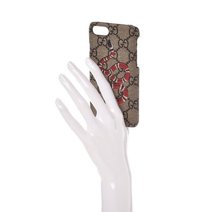 Gucci GG Supreme Monogram Kingsnake iPhone 7 Case 2 of 9