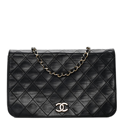 Chanel Lambskin Quilted Small Single Flap Black 1 of 8