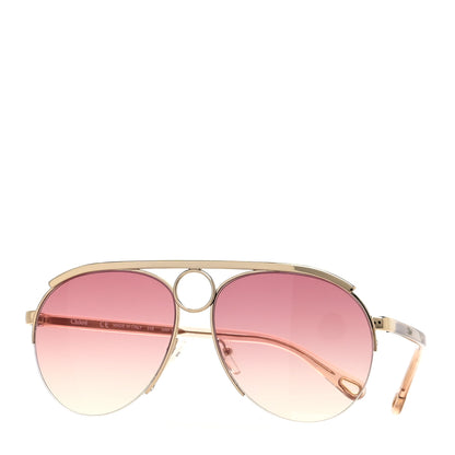 Chloe Mirrored Romie Aviator Sunglasses CE152S Pink 1 of 6