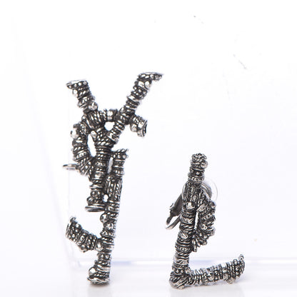 Saint Laurent Berber Metal Deconstructed Opyum Clip On Earrings 4 of 5