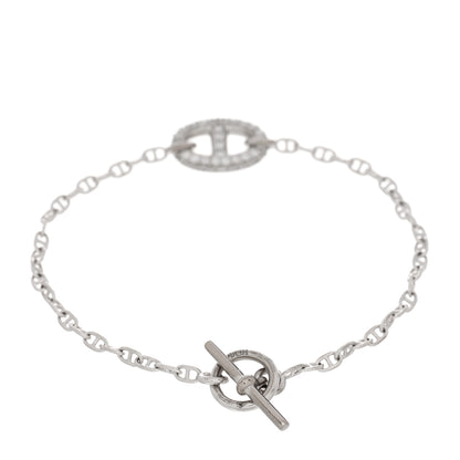 Hermes 18K White Gold Diamond Farandole Bracelet SH 2 of 4