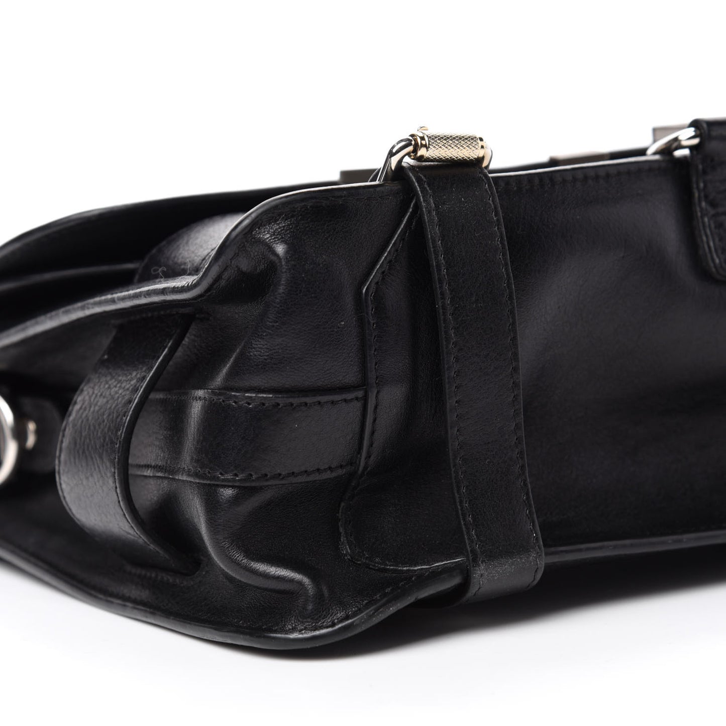 Calfskin PS11 Classic Shoulder Bag Black