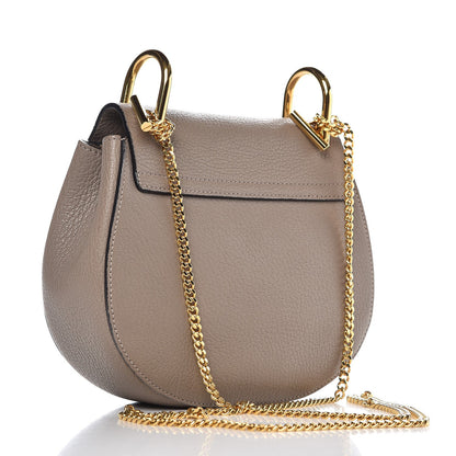 Chloe Grained Lambskin Mini Drew Shoulder Bag Motty Grey 3 of 8