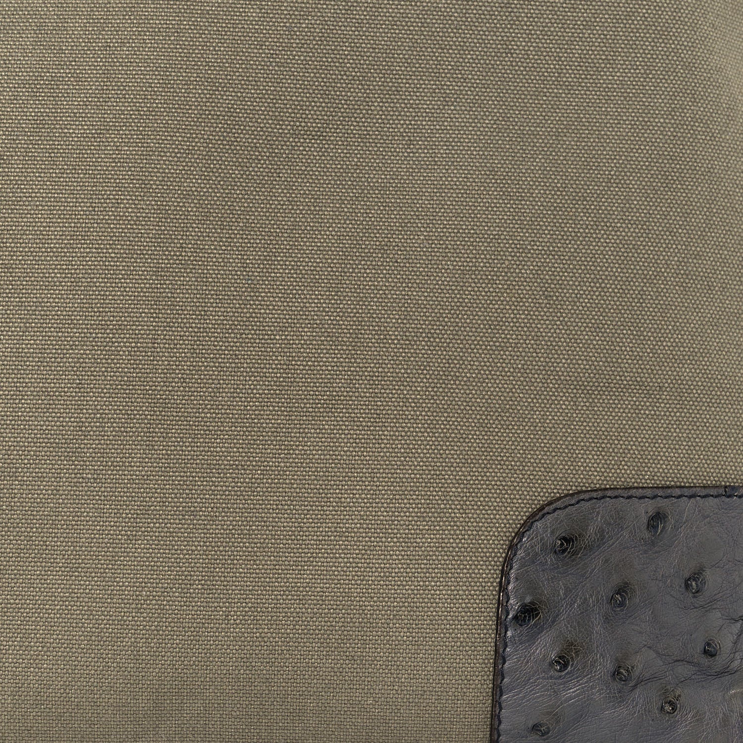 Prada Canvas Ostrich Frame Bowler Green Mecurio 9 of 19