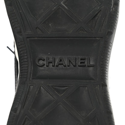 Chanel Velvet Calfskin Mixed Fibers CC Sneakers 39 Black 8 of 9