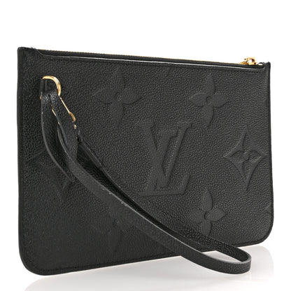 Louis Vuitton Empreinte Monogram Giant Neverfull MM Pochette Black 3 of 7