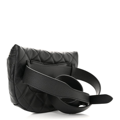 Chanel Grained Calfskin Quilted Waist Belt Bag Black 3 of 10