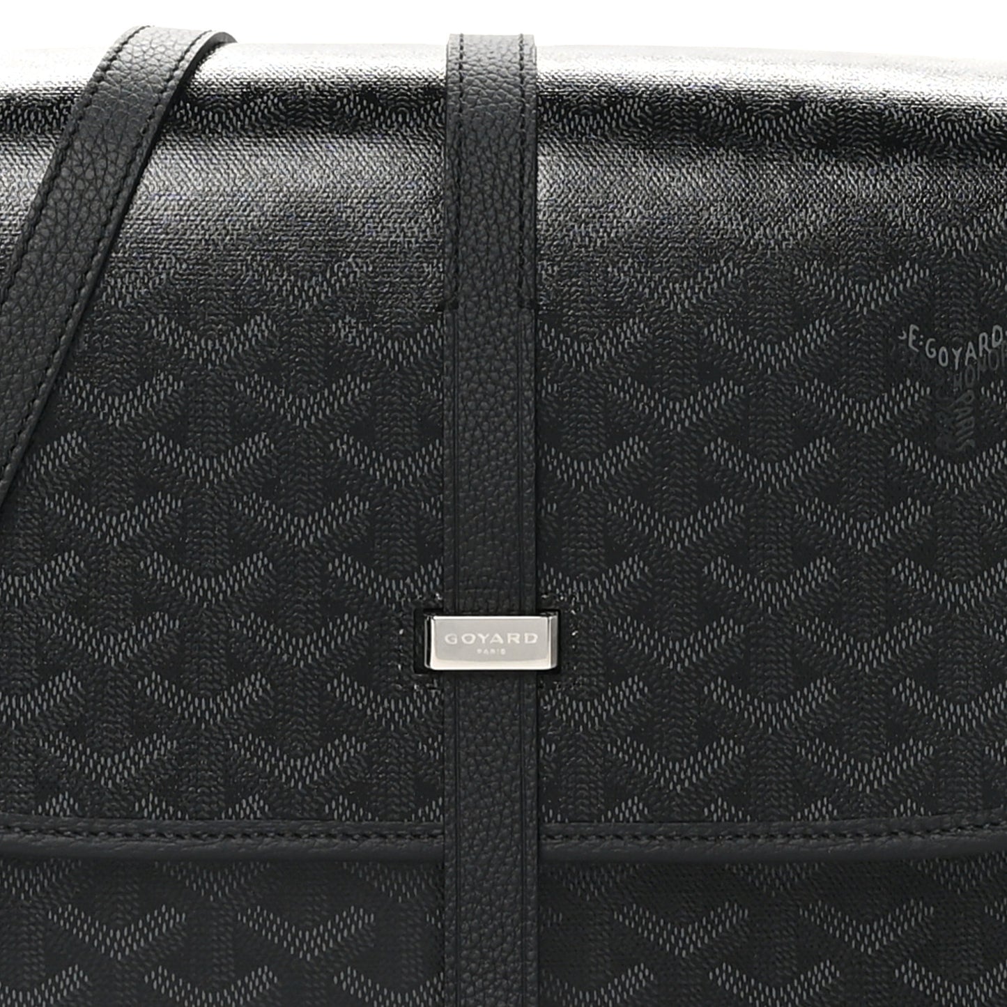 Goyardine Belvedere II MM Messenger Bag Jet Black