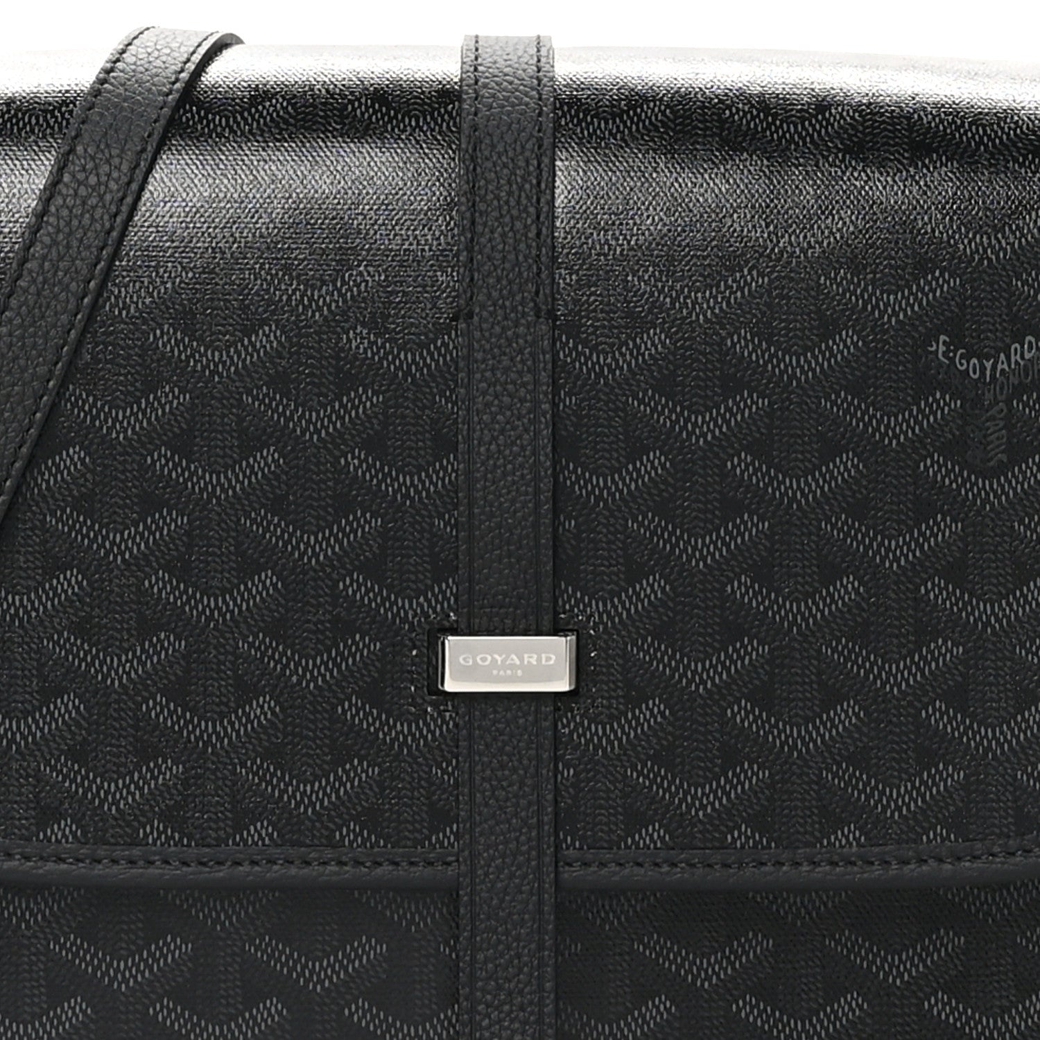 Goyard Goyardine Belvedere II MM Messenger Bag Jet Black 7 of 9