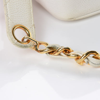 Chanel Caviar Quilted Camera Case White 22 of 28
