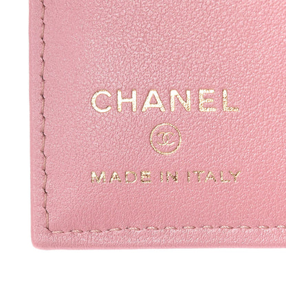 Chanel Iridescent Caviar Quilted Passport Holder Pink 5 of 8