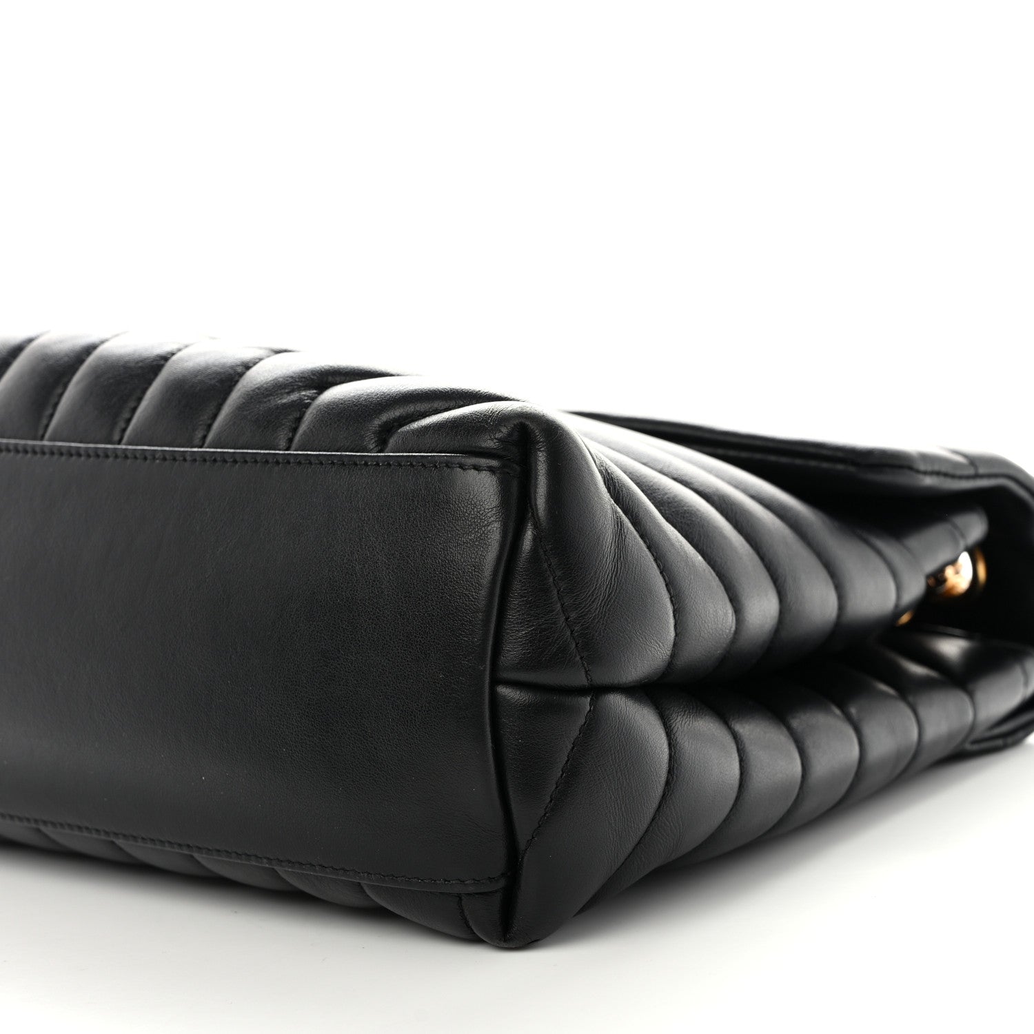 Saint Laurent Calfskin Y Quilted Monogram Medium Loulou Chain Satchel Black 11 of 14