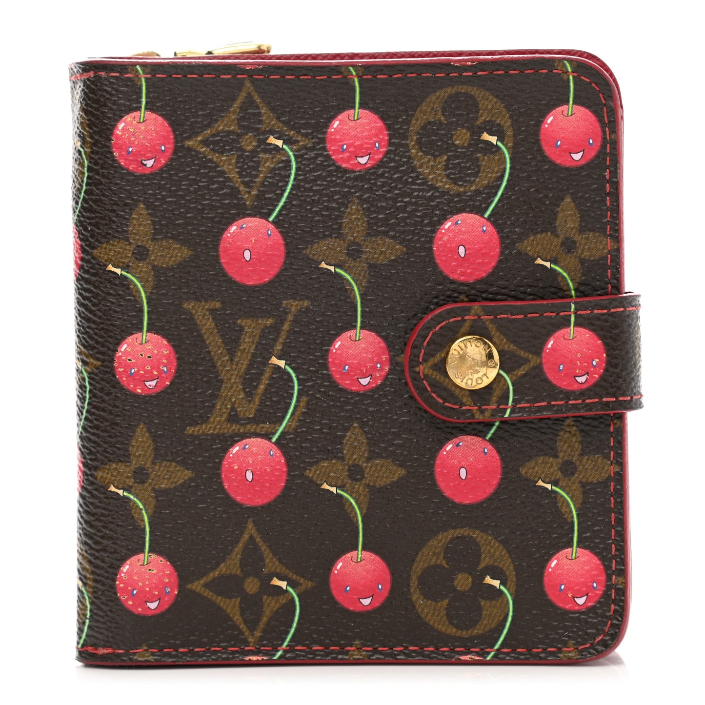 Monogram Cerises Compact Zippe Wallet