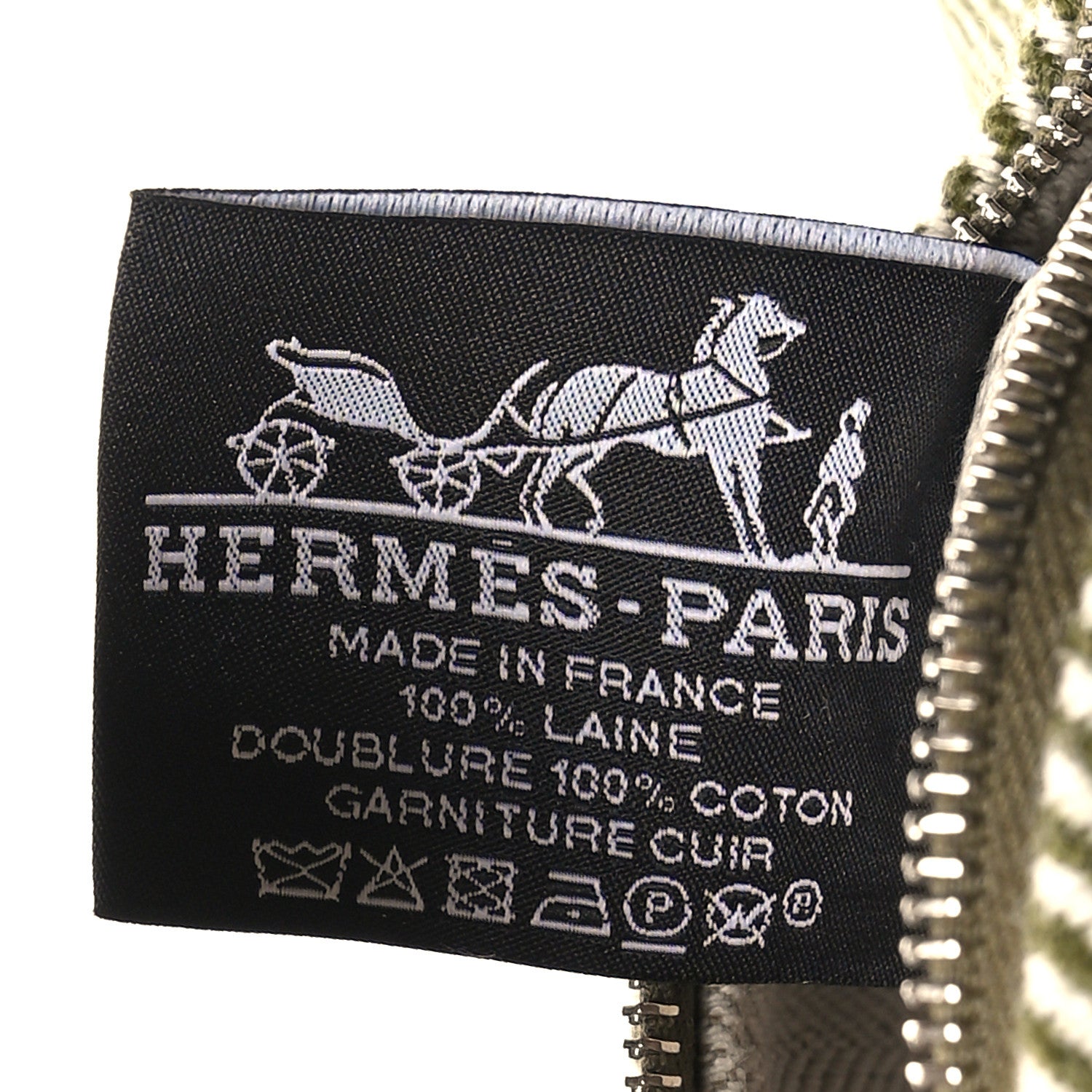 Hermes Wool Small Bride-A-Brac H Natte Pouch Vert Foret 6 of 10