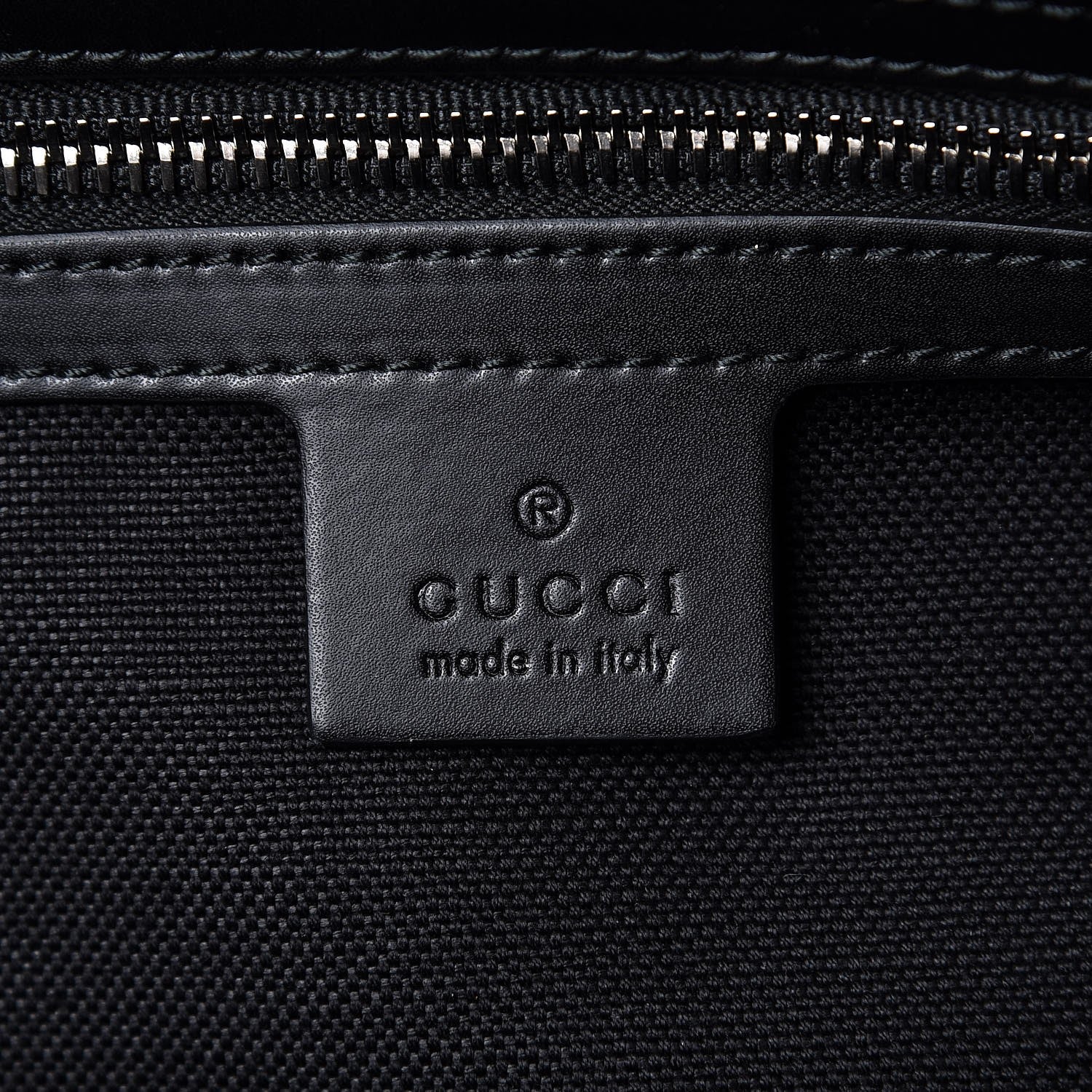 Gucci Soft GG Supreme Monogram Appia Calfskin Web Large Carry On Duffle Bag Black Grey 6 of 7