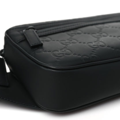 Gucci Rubber Effect Monogram GG Waist Belt Bag Black 8 of 9