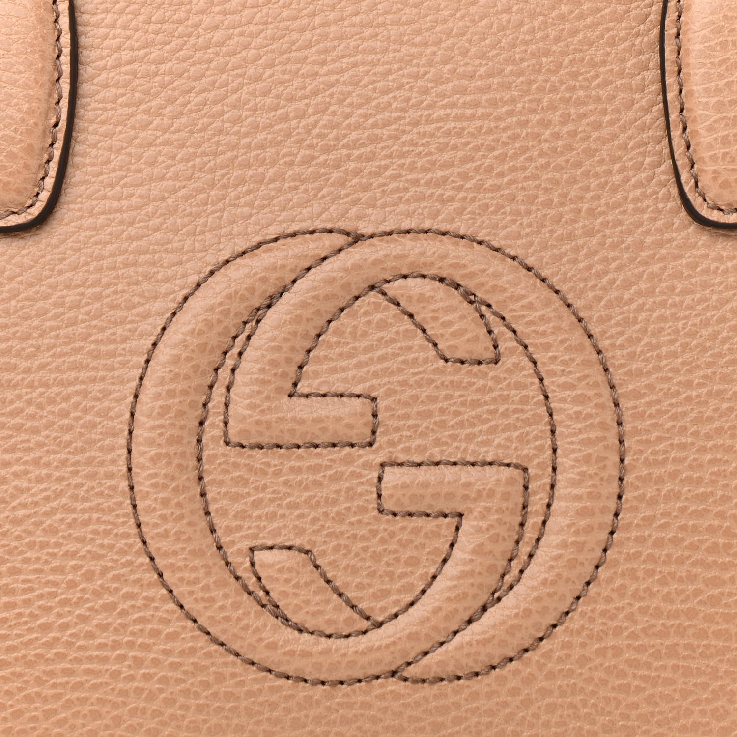 Gucci Dollar Calfskin Medium Soho Top Handle Satchel Camelia 8 of 10