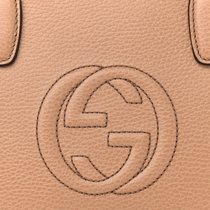 Gucci Dollar Calfskin Medium Soho Top Handle Satchel Camelia 8 of 10