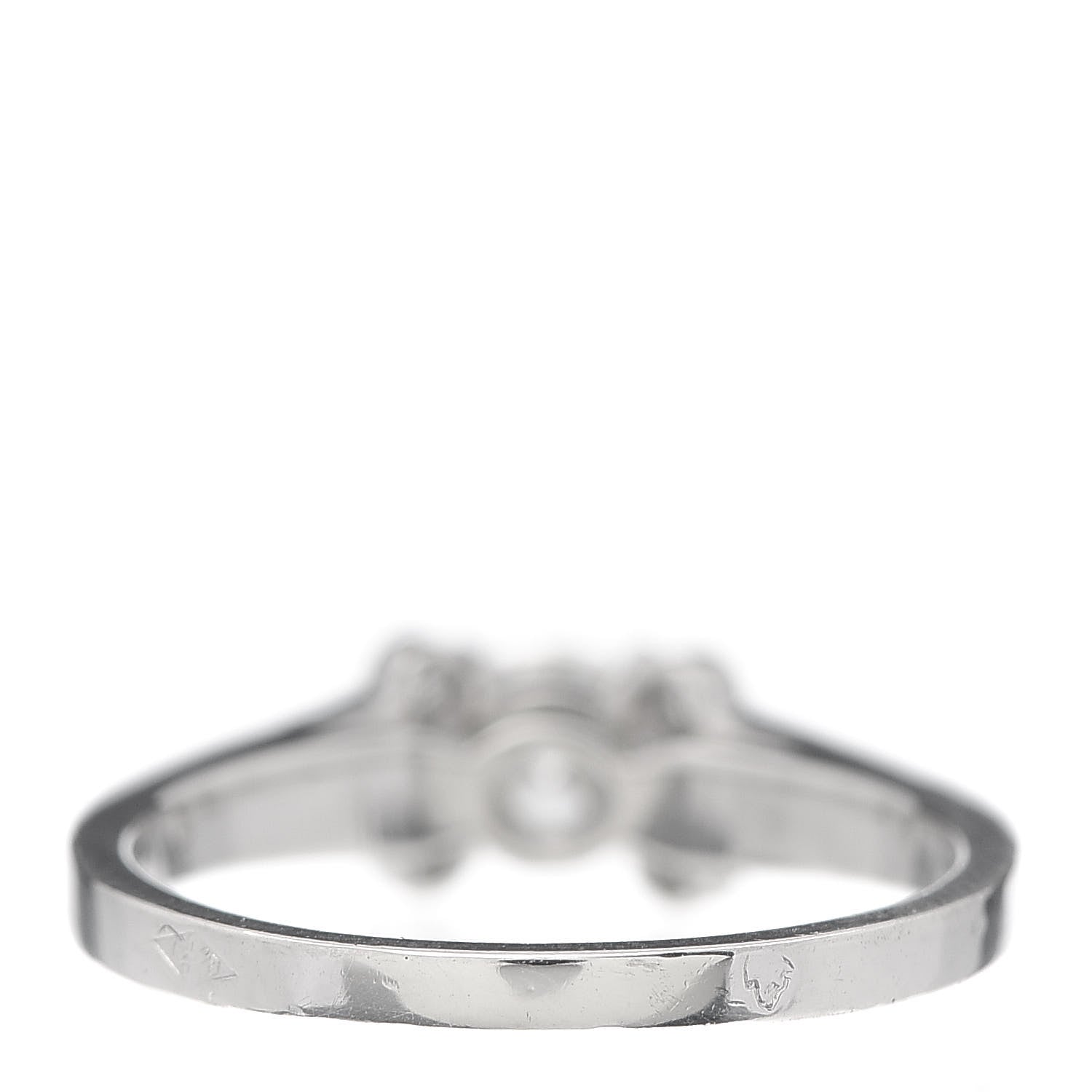 Cartier Platinum Diamond .35ct Ballerine Solitaire Engagement Ring 47 4 3 of 6