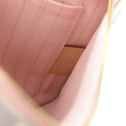 Louis Vuitton Damier Azur Neverfull MM GM Pochette Rose Ballerine 8 of 13
