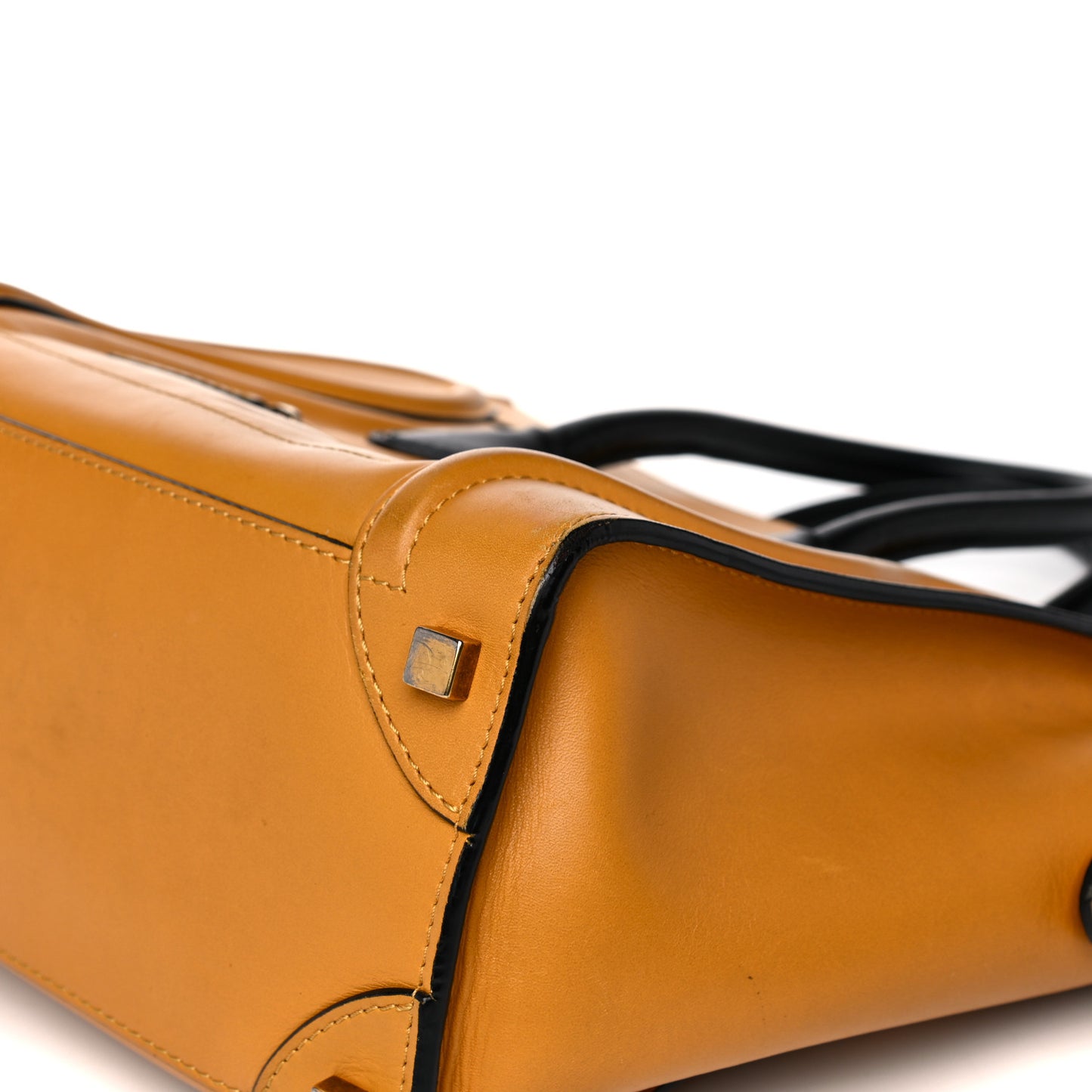 Smooth Calfskin Micro Luggage Amber