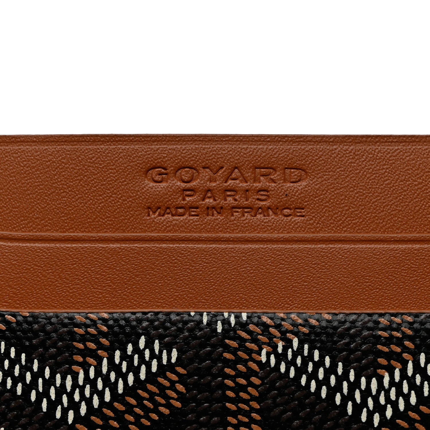 Goyard Goyardine Saint Sulpice Card Holder Black Gold 5 of 6