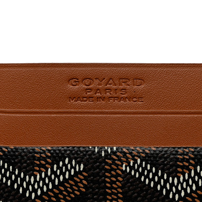 Goyard Goyardine Saint Sulpice Card Holder Black Gold 5 of 6