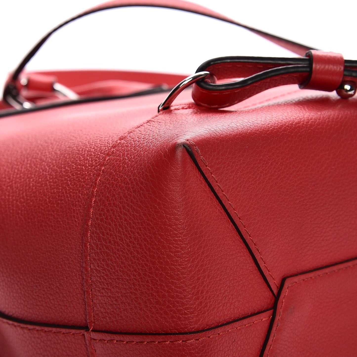 Soft Calfskin Lockme Backpack Rubis