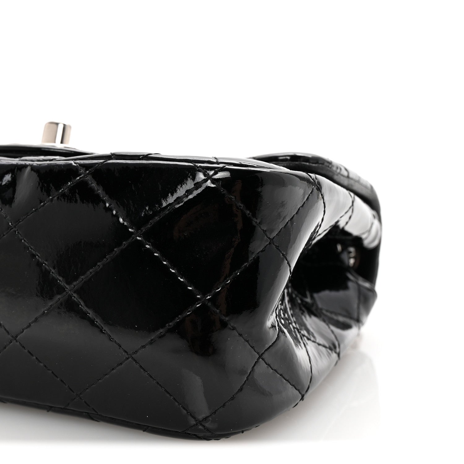 Chanel Patent Calfskin Quilted Mini Square Flap Black 10 of 10