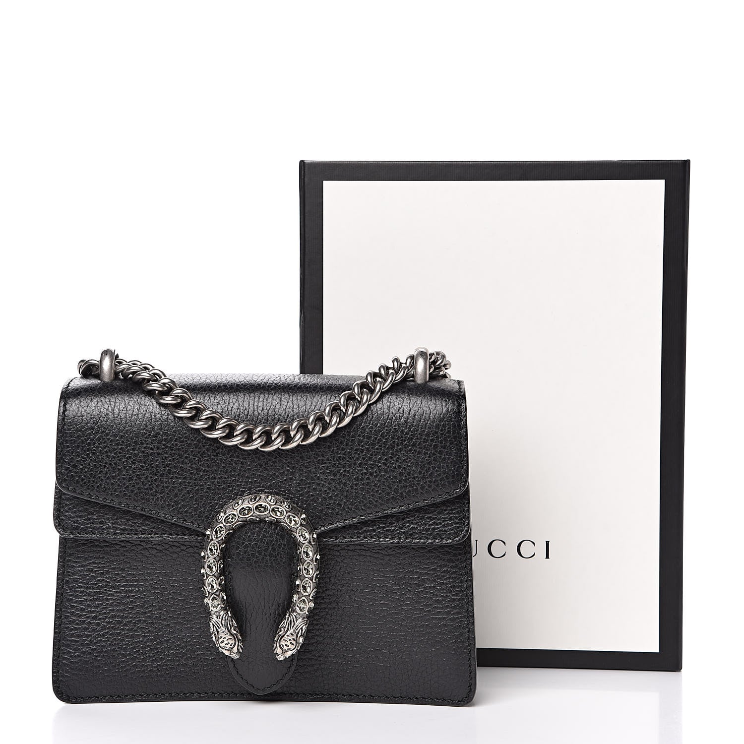 Gucci Calfskin Mini Dionysus Shoulder Bag Black 13 of 13