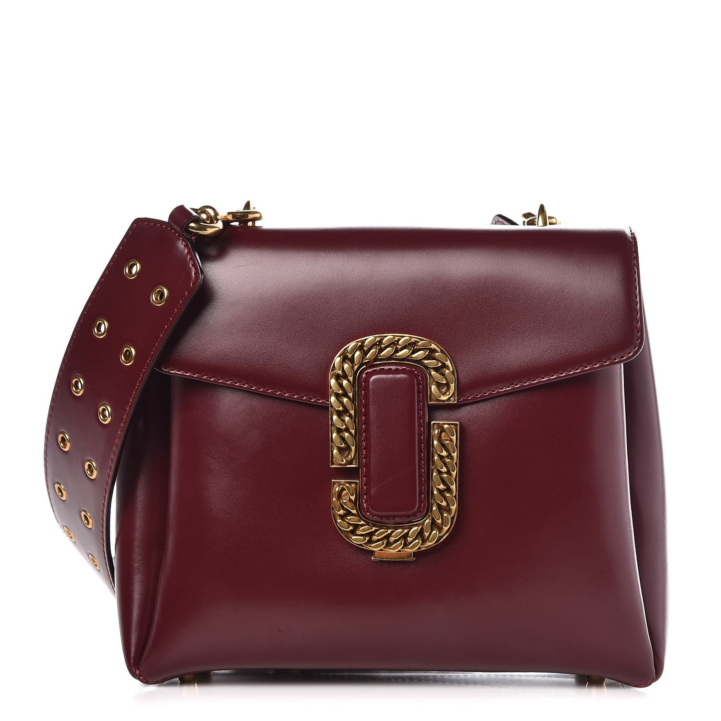 Calfskin St. Marc Shoulder Bag Burgundy