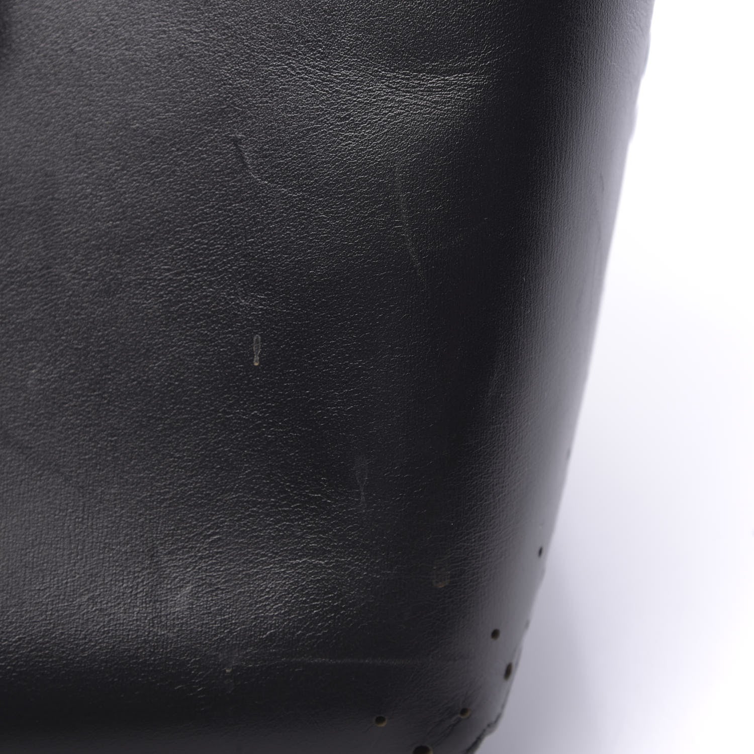 Alaia Calfskin Scalloped Trim Cabas MM Black 10 of 20