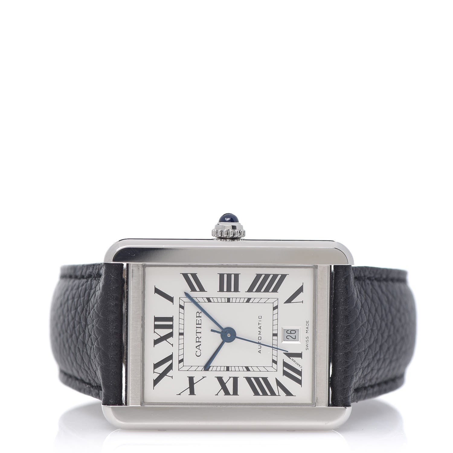 Cartier Stainless Steel Calfskin 31mm Tank Solo Automatic Watch 3 of 8