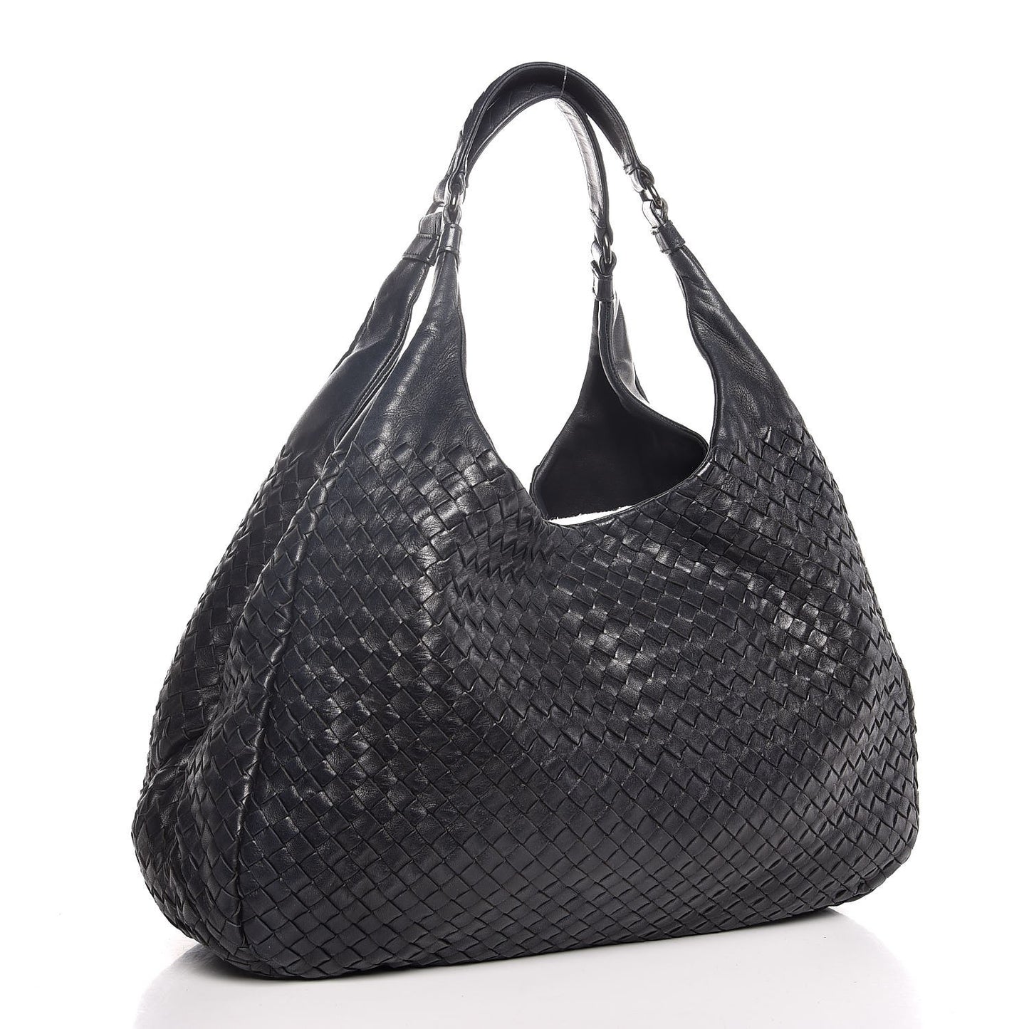 Nappa Intrecciato Large Campana Black