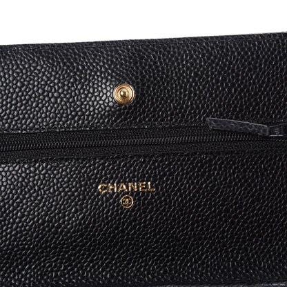 Chanel Caviar Quilted Wallet On Chain WOC Black 6 of 9
