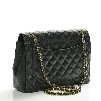 Chanel Caviar Quilted Maxi Single Flap Black 3 of 6