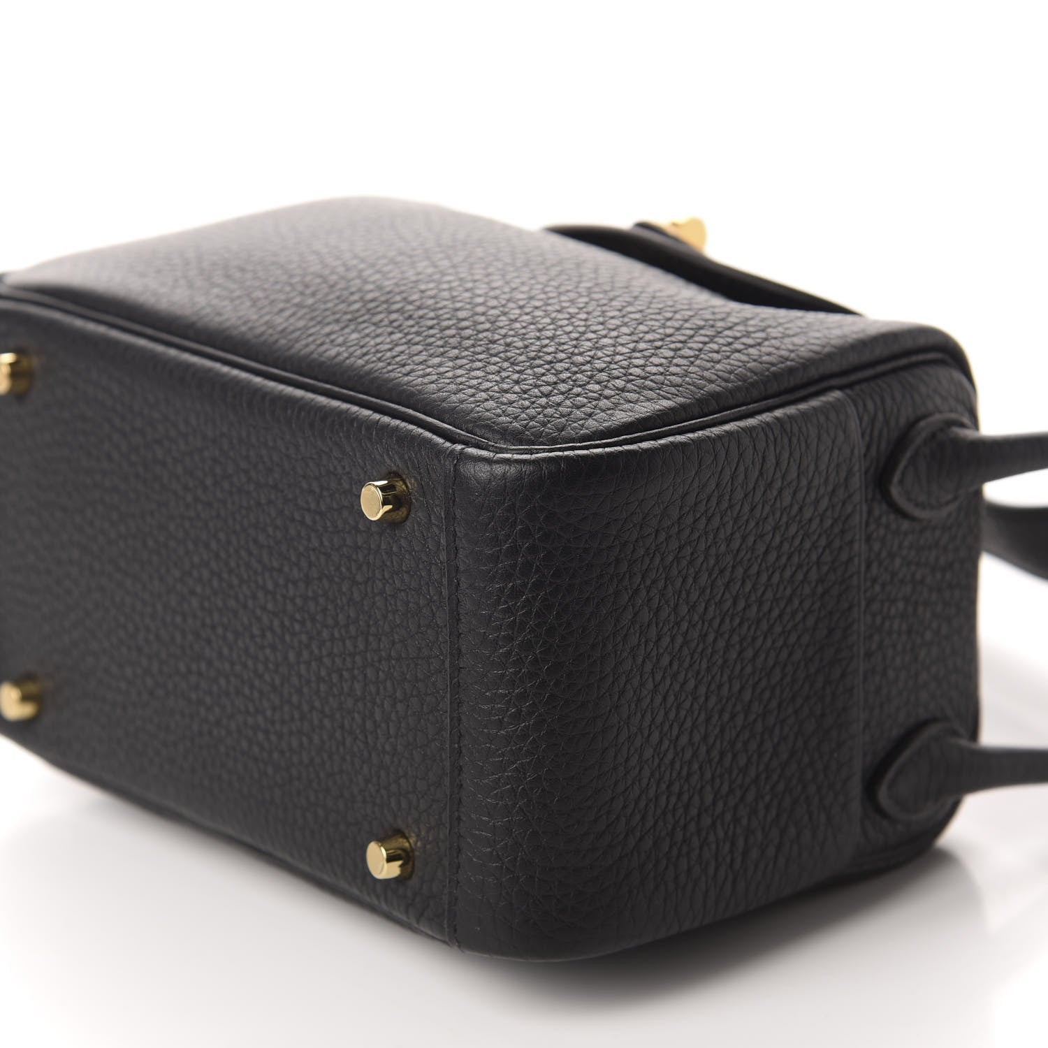 Hermes Taurillon Clemence Mini Lindy 20 Black 10 of 11