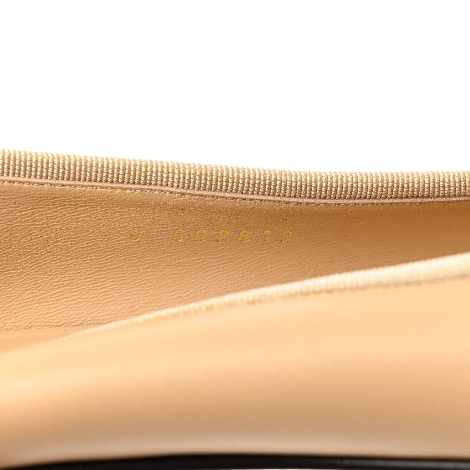 Chanel Lambskin Cap Toe Ballerina Flats 38.5 Beige Black 8 of 9