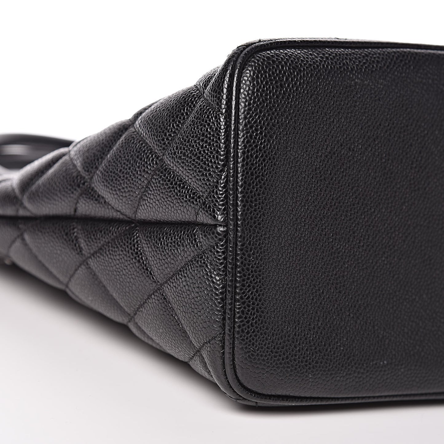 Caviar Quilted Medallion Tote Black