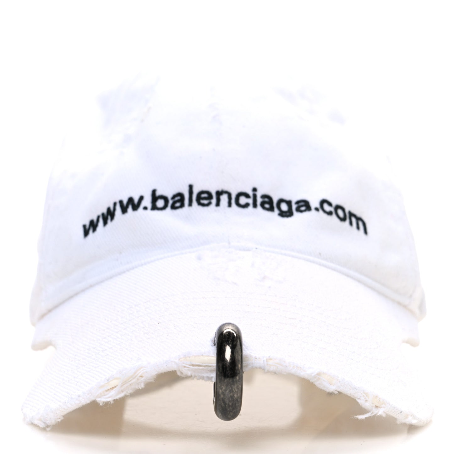 Cotton Drill Logo Baseball Cap S White