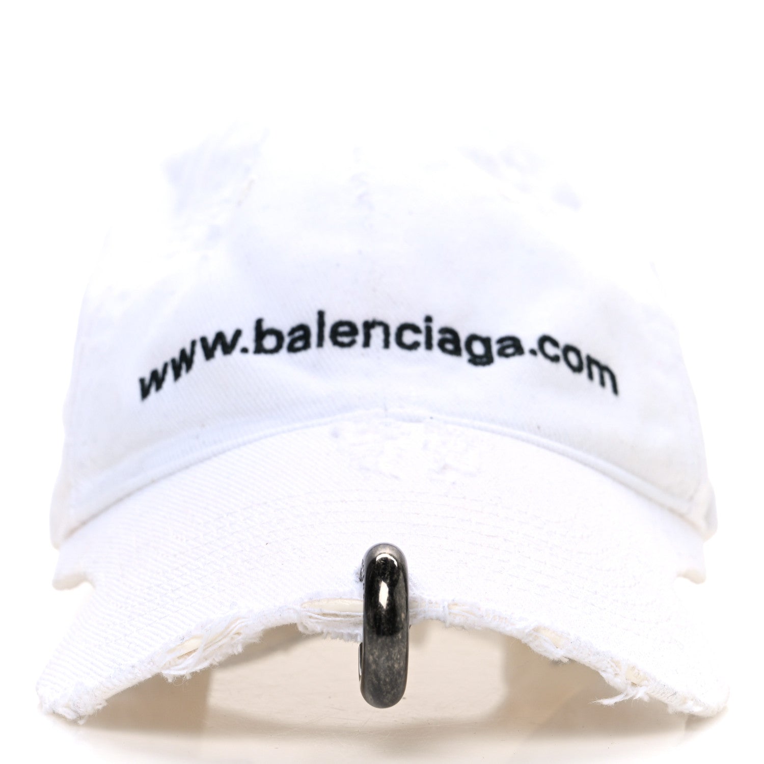 Balenciaga Cotton Drill Logo Baseball Cap S White 3 of 9