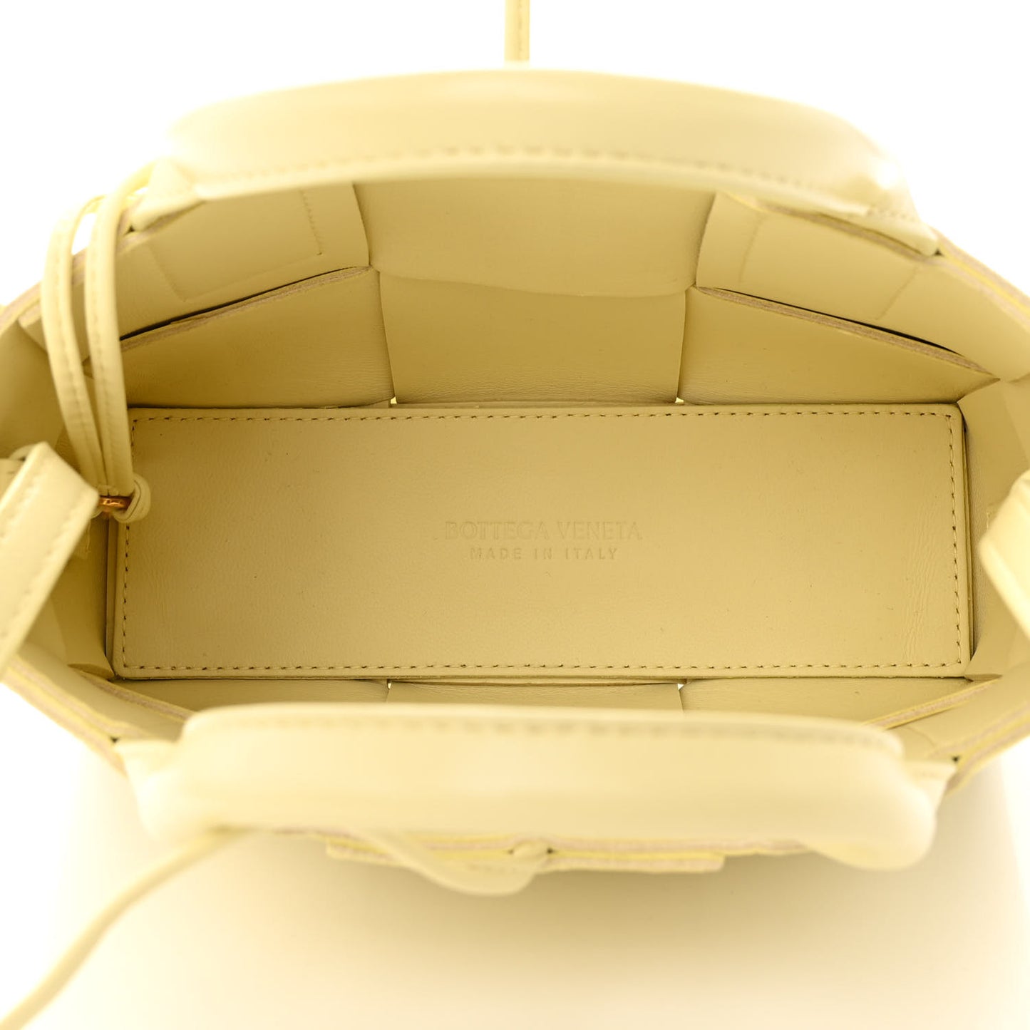 Nappa Maxi Intrecciato Candy Arco Tote Ice Cream