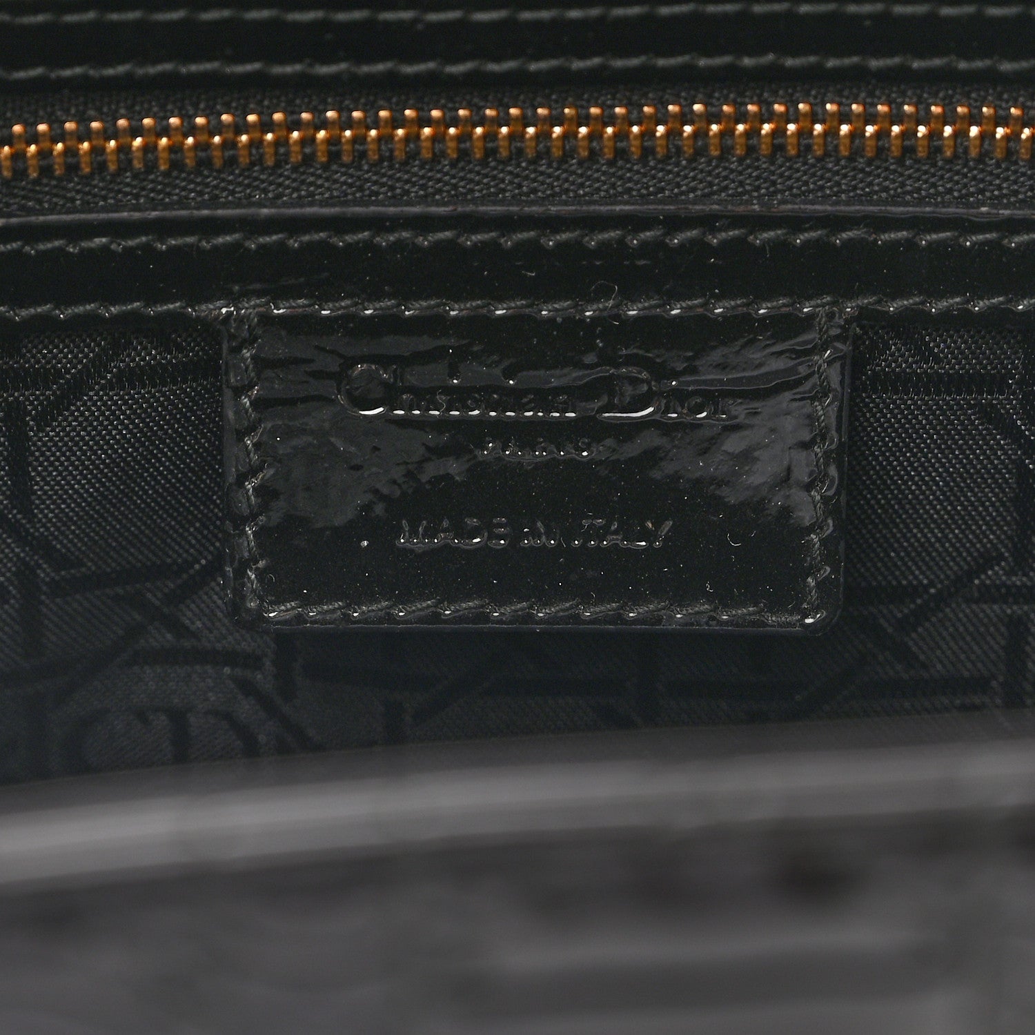 Christian Dior Patent Cannage Large Lady Dior Black 6 of 10