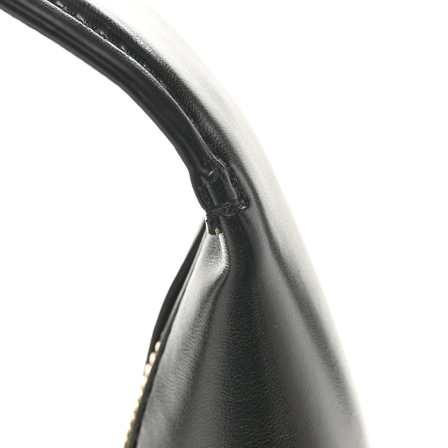 Eco Alter Nappa Perforated Logo Small Hobo Black