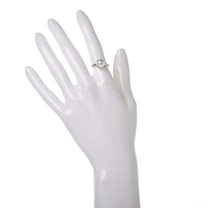 Mikimoto Platinum Akoya Pearl 8.5mm Ring 5 49 2 of 6